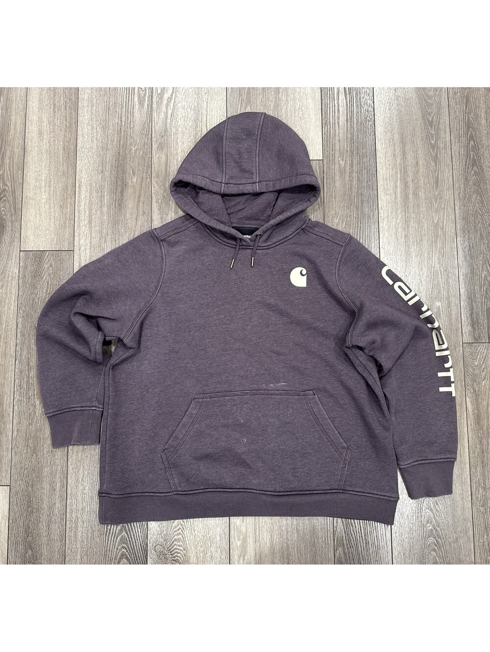 Carhartt Women's Purple Relaxed Fit Long Sleeve Pullover Hoodie Size 2X